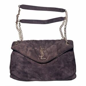 Saint Laurent Loulou Medium Suede Shoulder Bag 12” X 7” X 4”